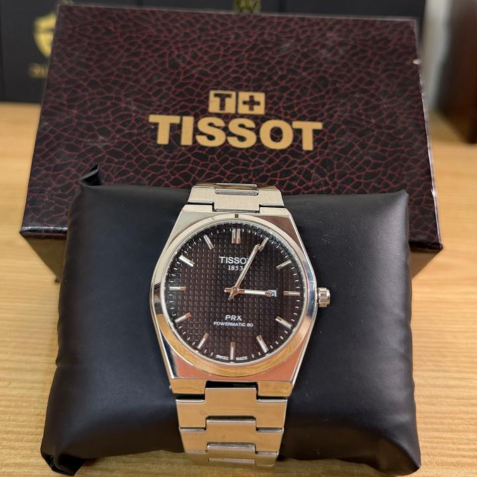 Tissot PRX Powermatic 80 Automatic Watch – Black Dial Stainless Steel